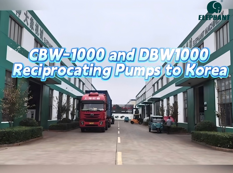 التوصيل اليومي | مضخات Elephant CBW-1000 وDBW-1000 الترددية إلى كوريا